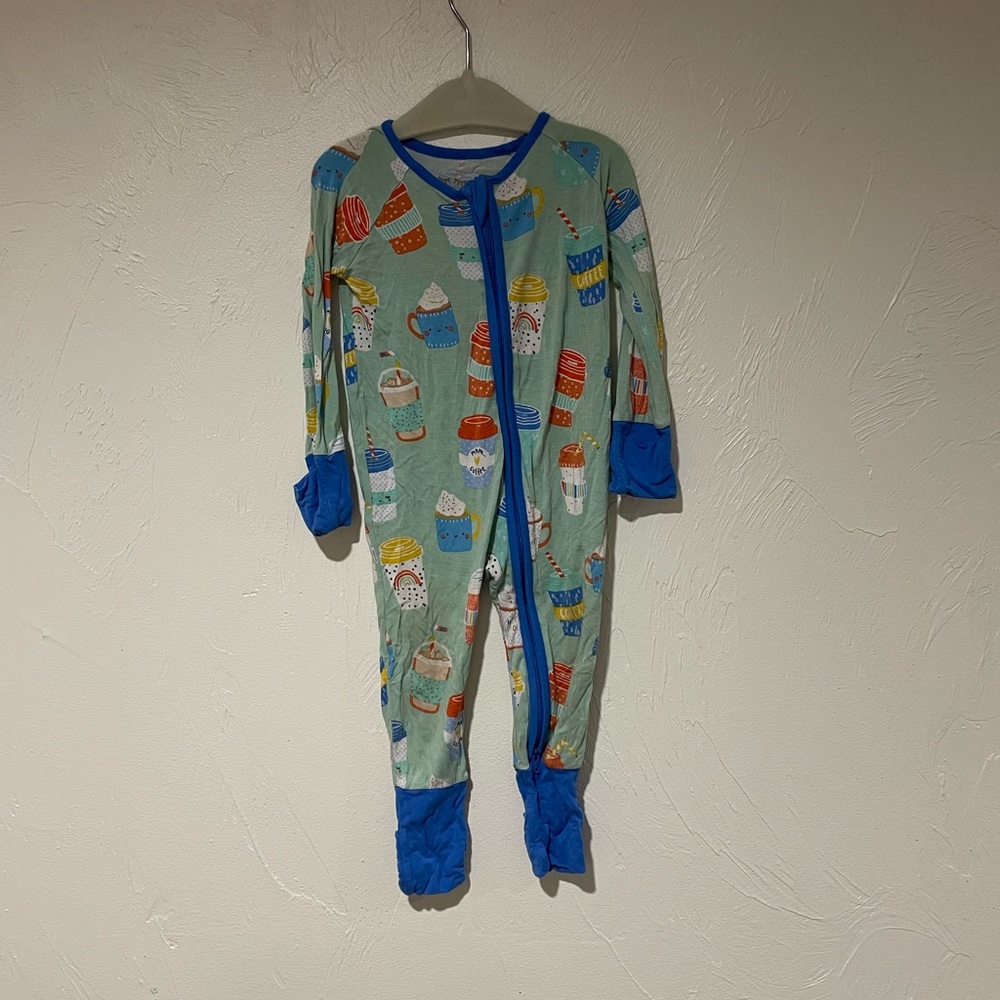 Little Sleepies Bamboo Pajamas coffee 3-6 months